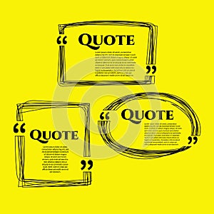 Quote, commas, message