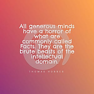 Quote about contradiction between generous people and facts