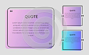 Quote frames template.vector illustration