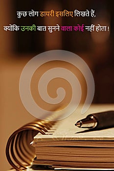 quote hindi, sad quotes in hindi means Some people write diaries because, there is no one to listen to them sad status in hindi