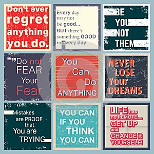 Quote motivational set