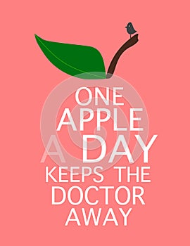 One apple a day keeps the doctor away photo