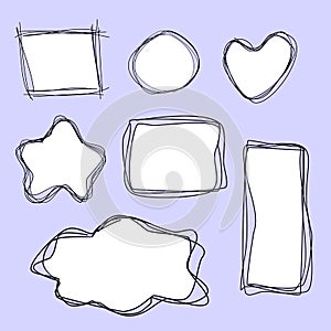 Quote speech bubbles set