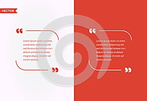 Quote Template Bubble. Template Vector Quote Set. Trendy Colors.