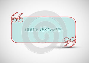 Quote template with place for your quotation