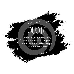 Quote text bubble. Commas, note, message and comment. Vector illustration
