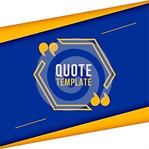 quote text frame background in flat style