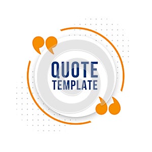 quote text frame template in chat bubble design