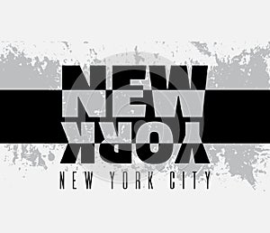 Quote typographical background about New York City