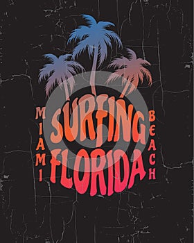 Quote typographical background about surfing.