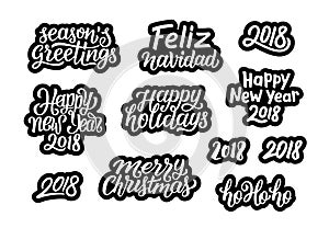 Quotes for Christmas and New Year 2018 decoration