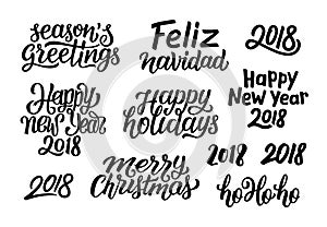 Quotes for Christmas and New Year 2018 decoration
