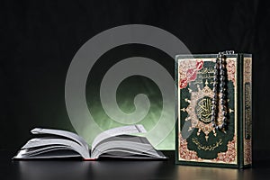 Quran Holy Book Closed and Open