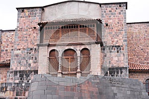 Qurikancha or Coricancha or Inti Kancha or Inti Wasi or Kiswar Kancha or Inca Wiracocha temple and palace in Cusco, Peru