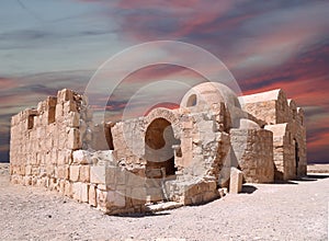 Quseir (Qasr) Amra desert castle near Amman, Jordan