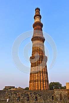 Qutb Minar, Delhi, the tallest brick minaret