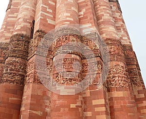 Qutb Minar minaret, built around 1202