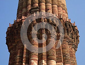 The Qutb Minar monument site details in New Delhi, India