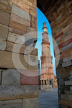 Qutb Minar in New Delhi, India