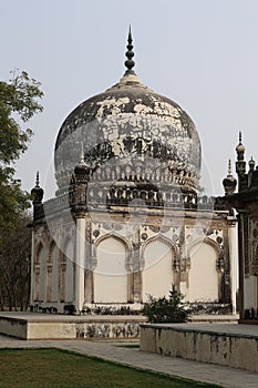 Qutb or Qutub Shahi Tombs, Ibrahim Bagh, Hyderabad, Telangana, India