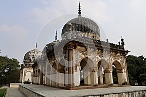 Qutb or Qutub Shahi Tombs, Ibrahim Bagh, Hyderabad, Telangana, India