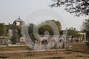 Qutb or Qutub Shahi Tombs, Ibrahim Bagh, Hyderabad, Telangana, India