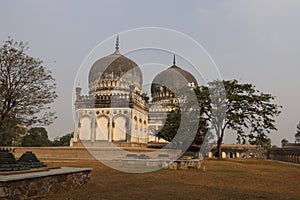 Qutb or Qutub Shahi Tombs, Ibrahim Bagh, Hyderabad, Telangana, India