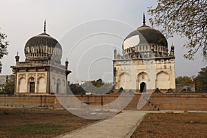 Qutb or Qutub Shahi Tombs, Ibrahim Bagh, Hyderabad, Telangana, India