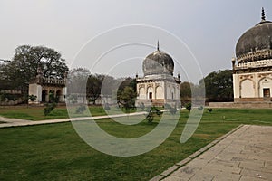 Qutb or Qutub Shahi Tombs, Ibrahim Bagh, Hyderabad, Telangana, India