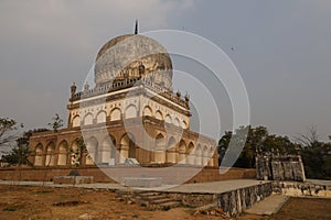 Qutb or Qutub Shahi Tombs, Ibrahim Bagh, Hyderabad, Telangana, India