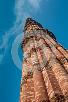 Qutub Minar tower, Delhi, India