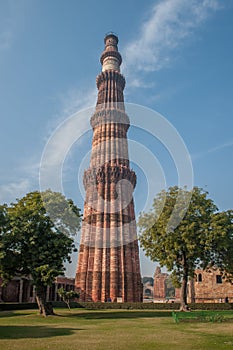 Qutub Minar tower, Delhi, India photo