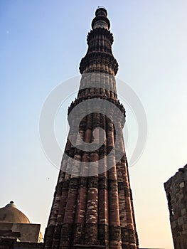 Qutub Minar Tower, New Delhi, India.