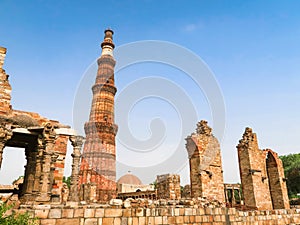 Qutub Minar, UNESCO World Heritage Site in New Delhi, India