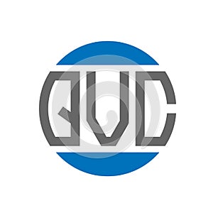 QVC letter logo design on white background. QVC creative initials circle logo concept. QVC letter design
