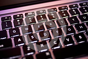 Qwerty keyboard photo