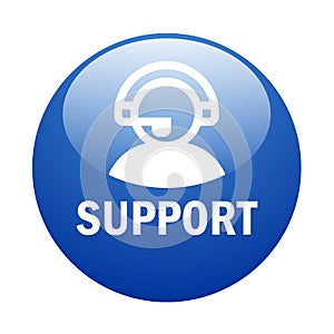 Customer support button