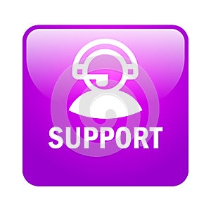 Customer support button