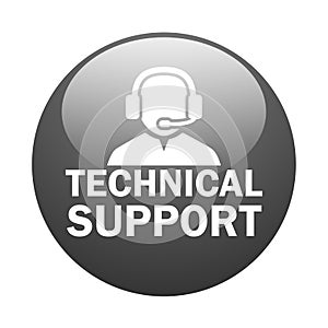 Technical support icon web button