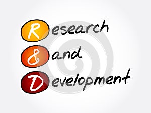 R&D - Research and Development acronym