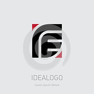 R and E initial logo. RE initial monogram logotype. ER - Vector design element or icon