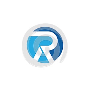 R Letter Arrow vector illustration icon