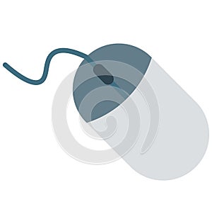 Mouse, Computer Mouse Isolated Vector Icon