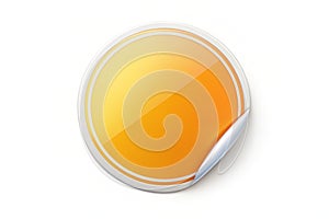 r stickers icon isolated on white, clipping path photo