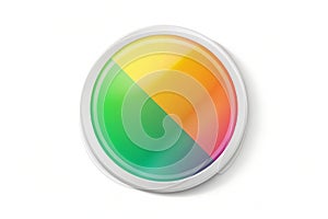 r stickers icon isolated on white, clipping path photo