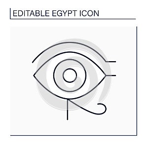 Ra eye line icon