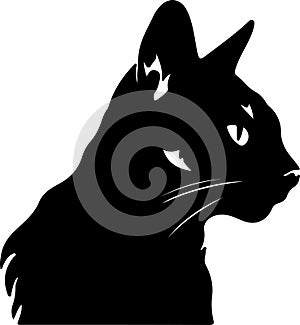 Raas Cat Black Silhouette Generative Ai