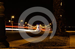 Rabat Lightful Coast Road by Night photo