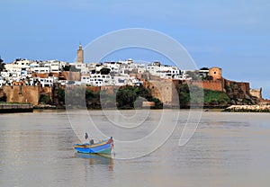 Rabat Morocco river and Medina