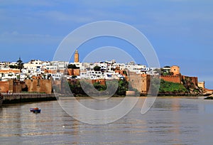 Rabat Morocco river and Medina